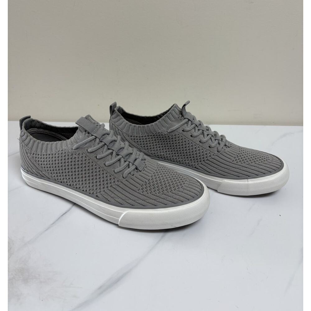 Gypsy Jazz Gray Knit Sneakers Women’s Size 8.5 Low Top Lace Up Casual Shoes - Picture 1 of 7